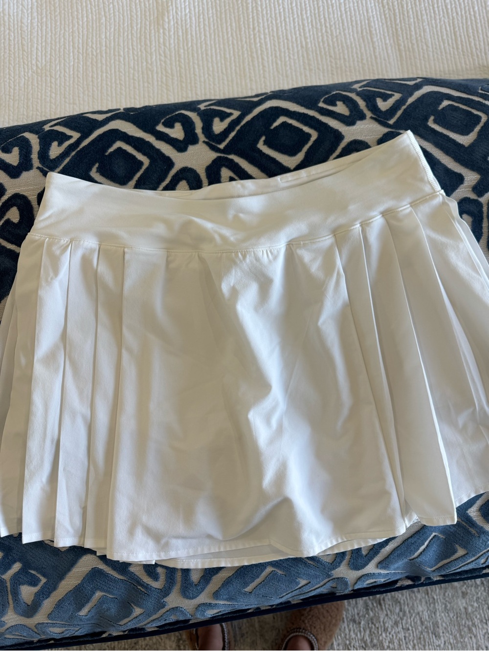 lululemon athletica White Pleated Mini Skirt